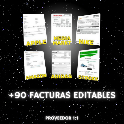 +90 Facturas Editables