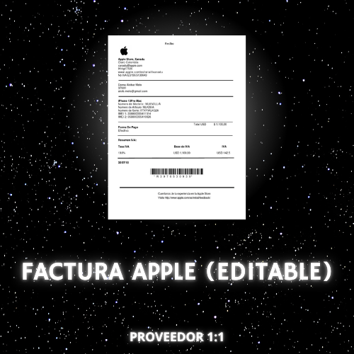 Factura Aple (Editable)